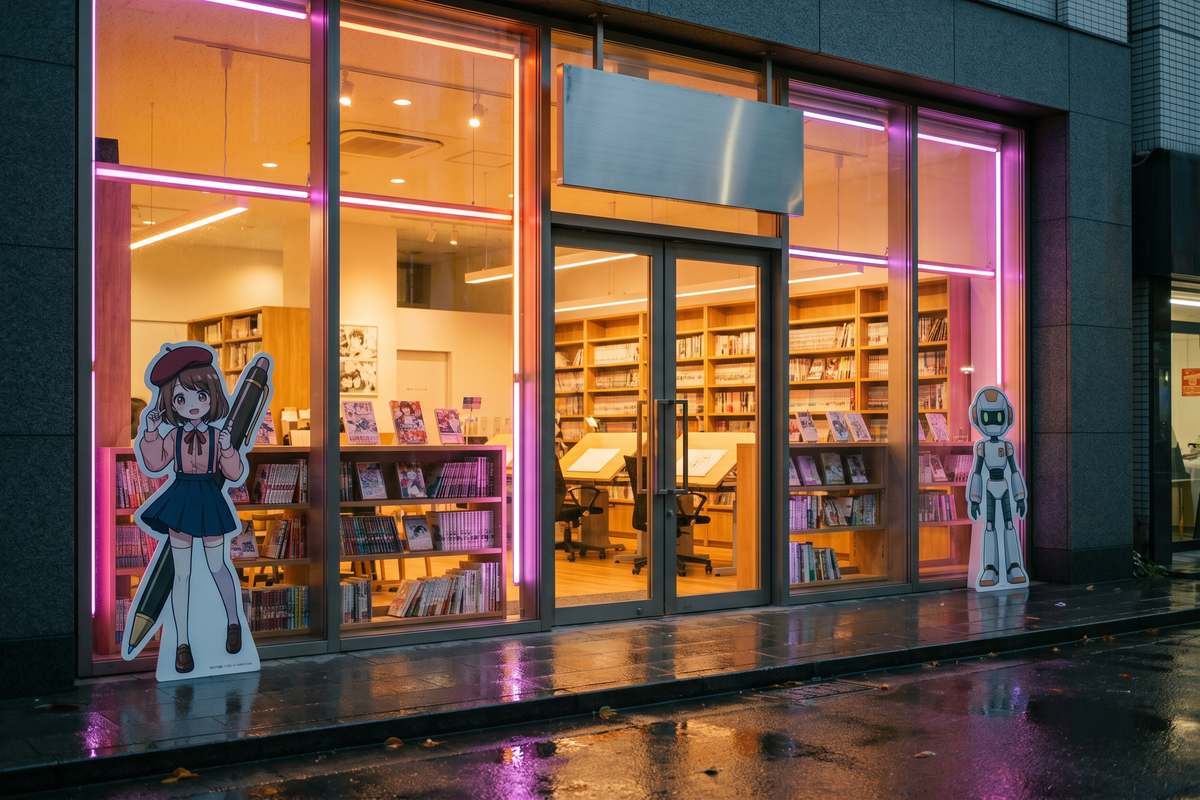 jm漫画线下创作工作室门店实拍